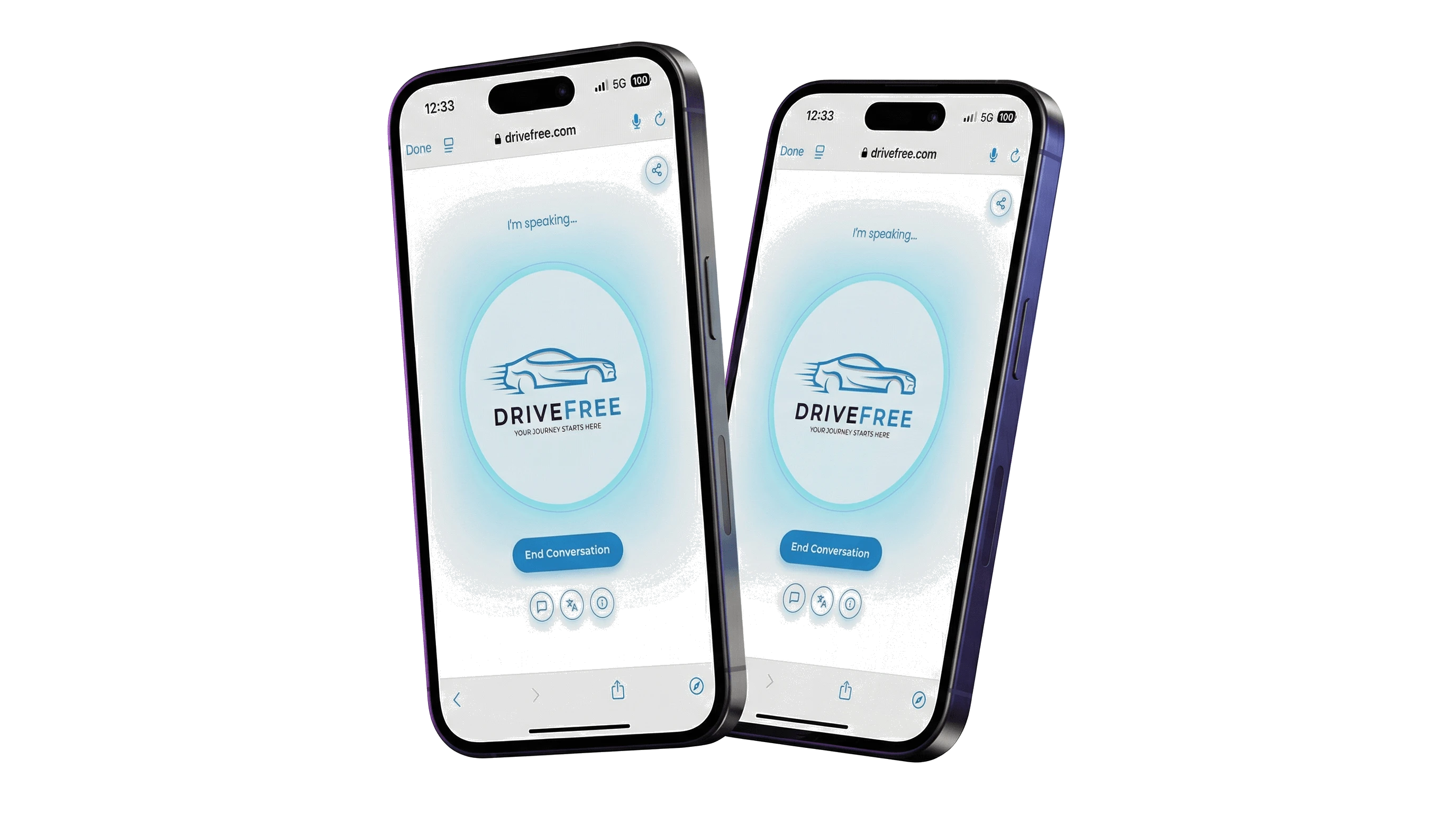 Branded Help Genie voice agent live on a mobile website