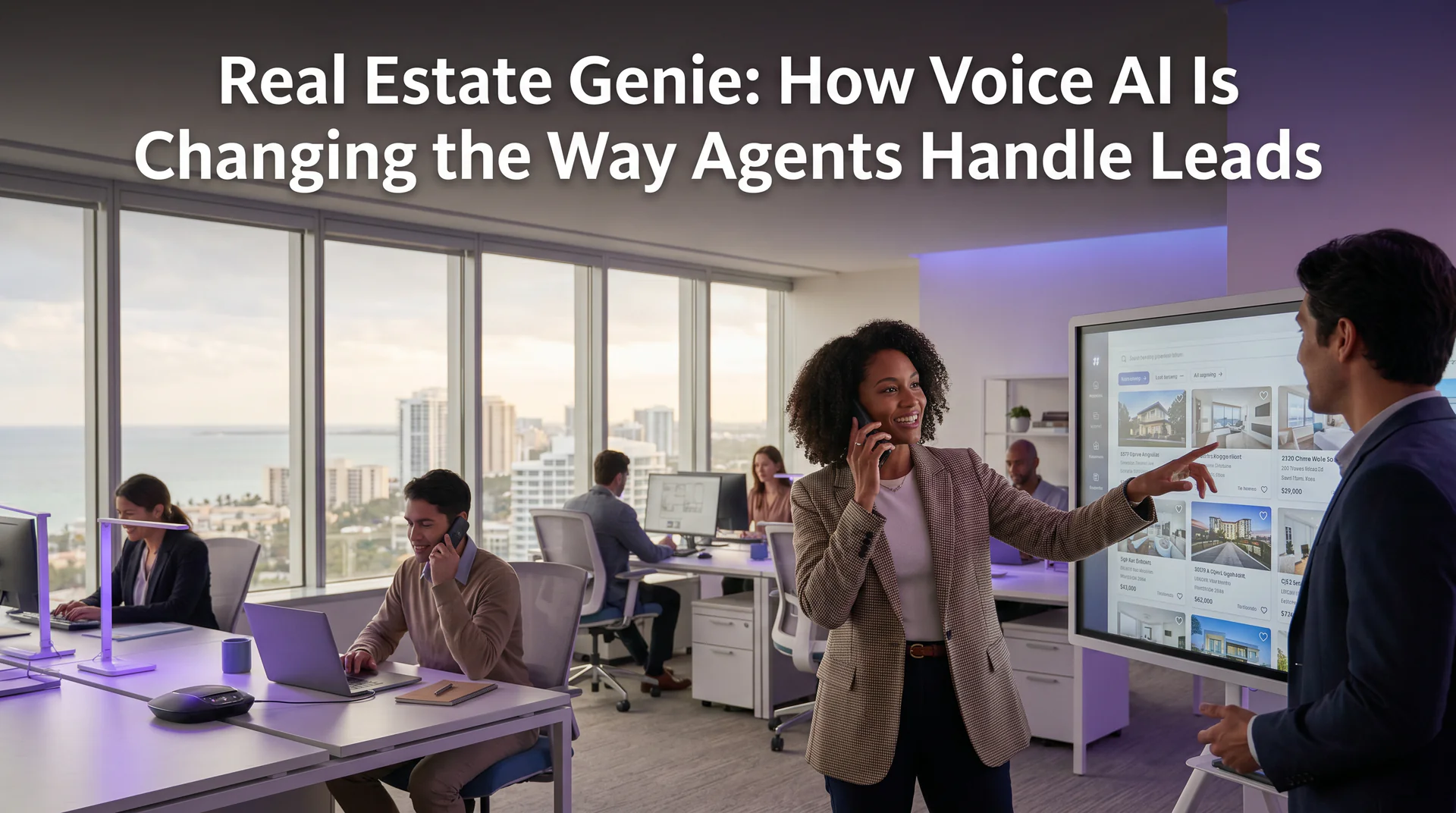 A real estate genie handles listing inquiries, qualifies buyers, and books showings 24/7. Here's how voice AI works for agents and brokerages.