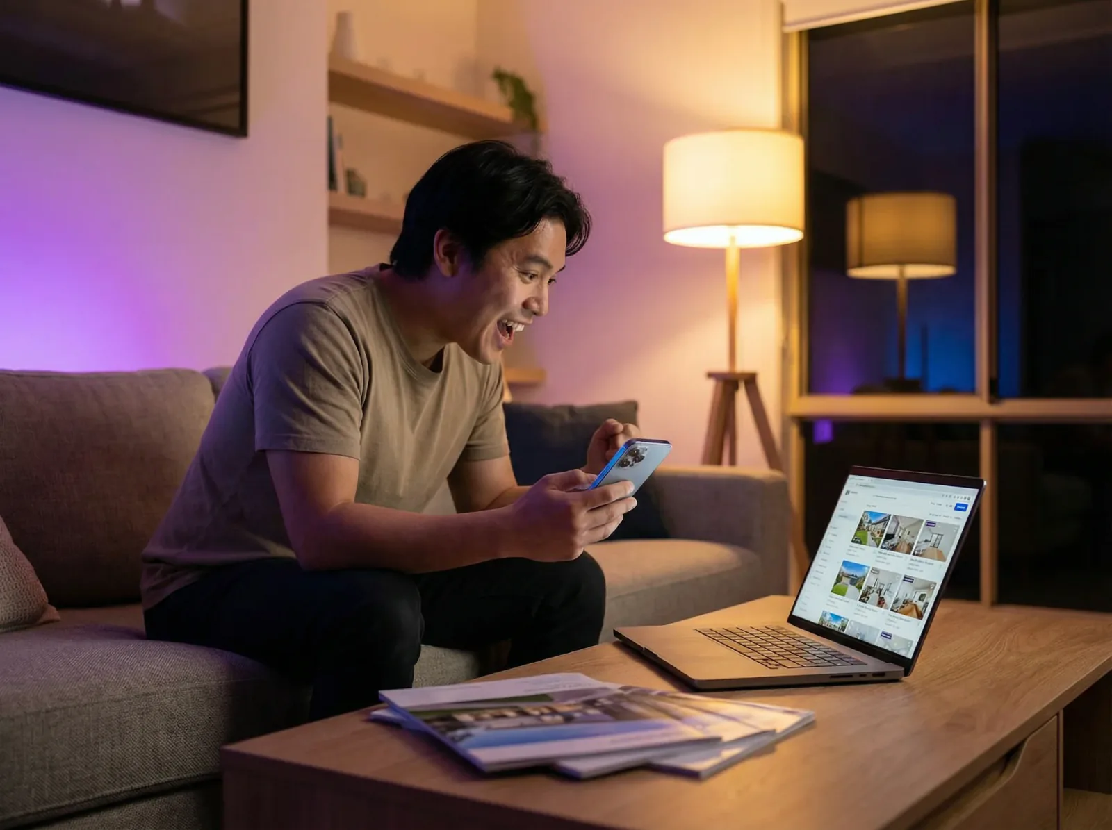 Real estate agent at an open home while buyer inquiries are captured