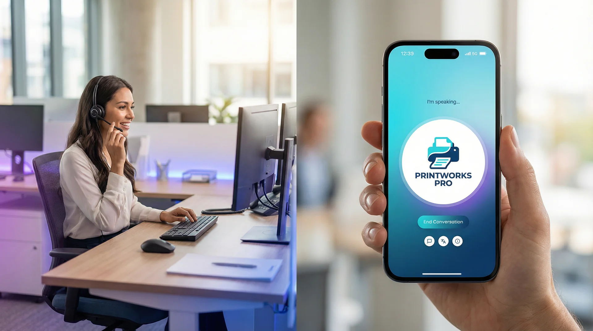 Side-by-side data comparison showing AI and human customer satisfaction scores across different support categories