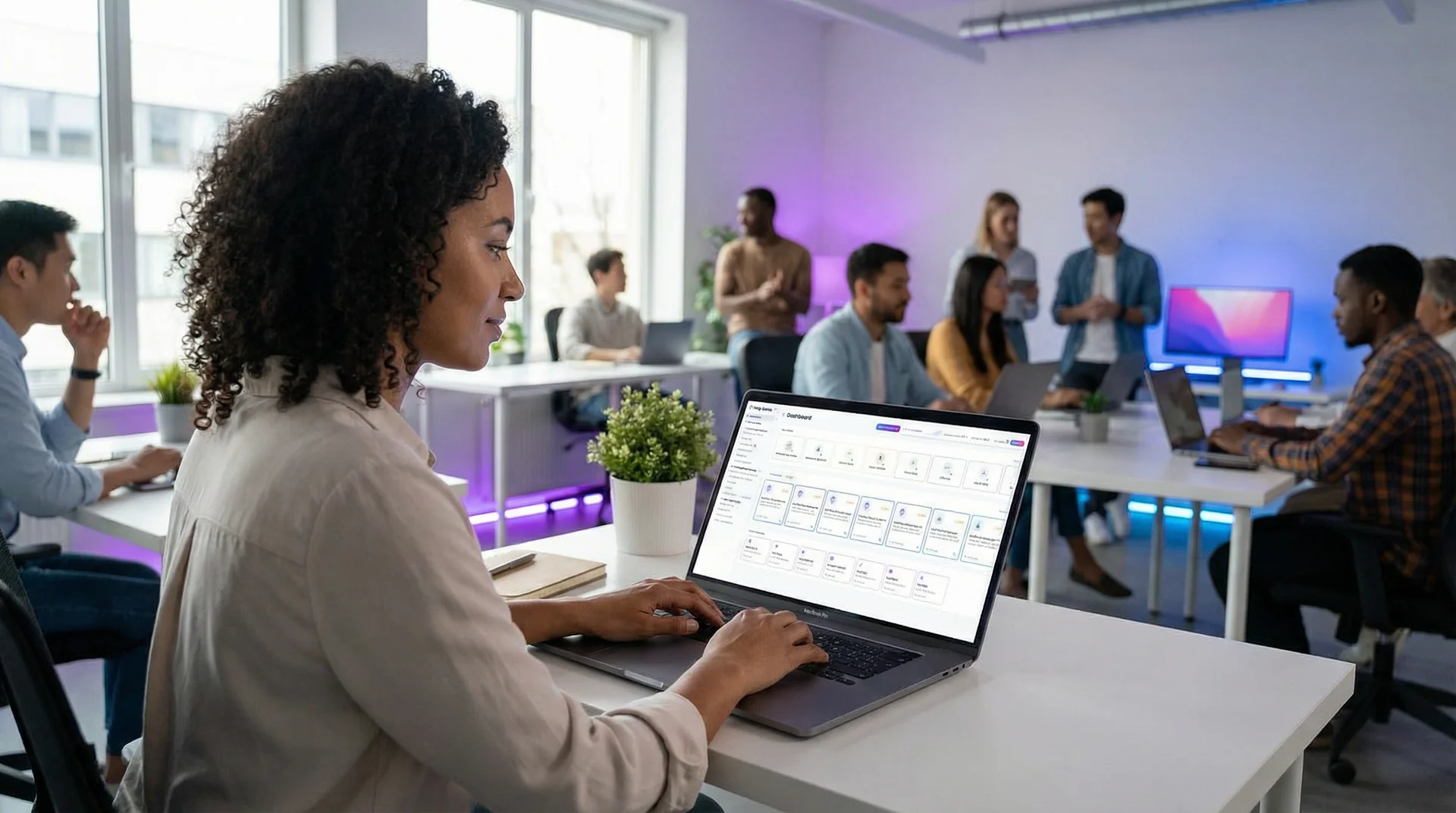 Help Genie integrations panel showing CRM connections with Salesforce, HubSpot, and Zoho logos