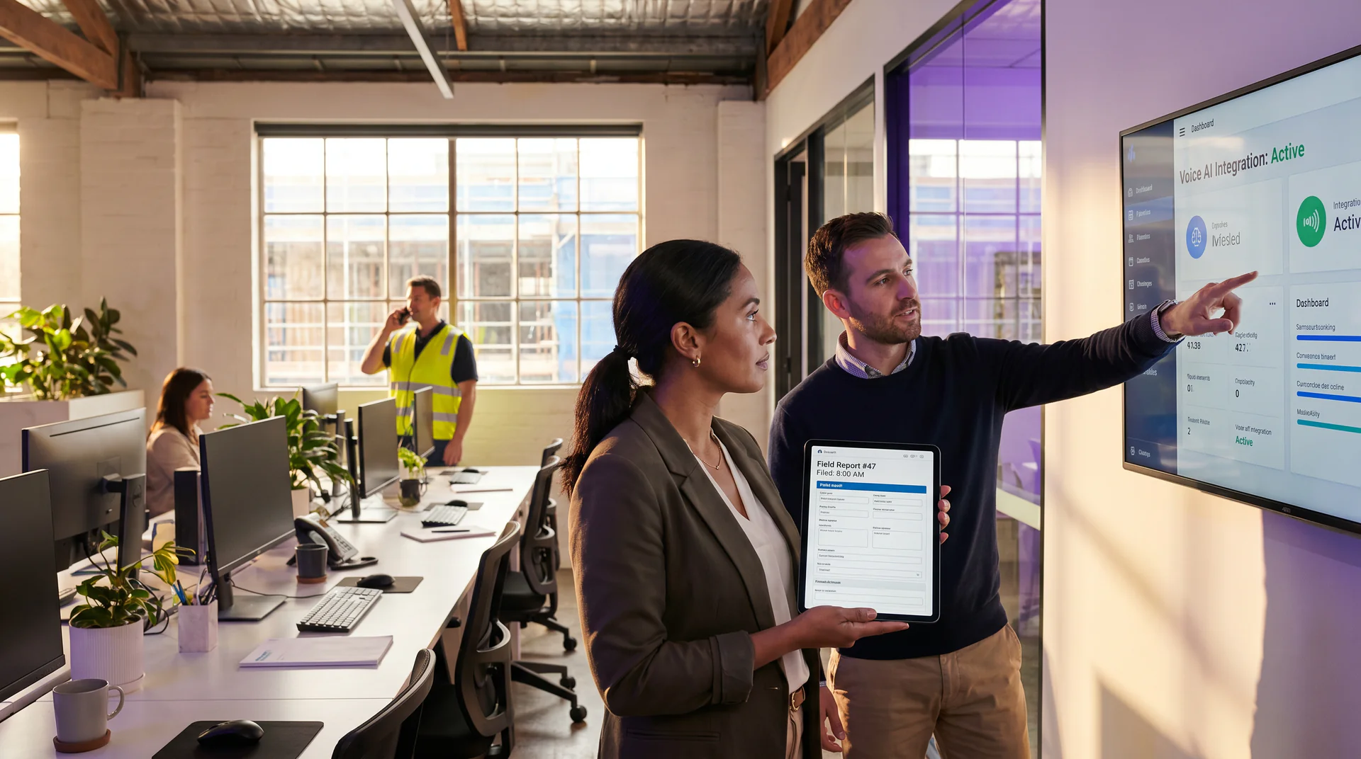 Discover how a voice AI genie calls your field staff after every job, structures their answers, and files 47 fresh reports before you start your day.