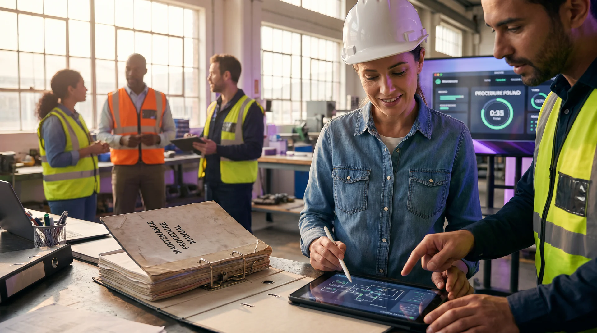 Your maintenance procedure manual has every answer. The problem is nobody can find them. Here's how a genie makes every procedure reachable in 10 seconds.