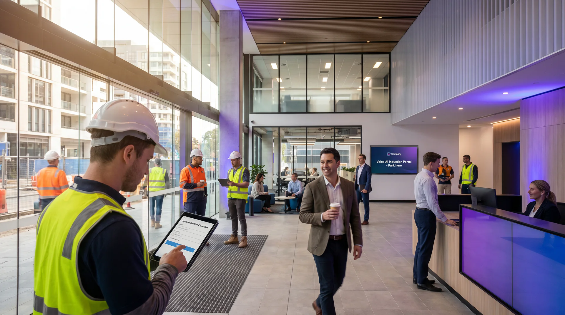 A new subcontractor at 7am shouldn't have to find a foreman to ask where to park. Voice AI handles site inductions so your team never gets pulled away.