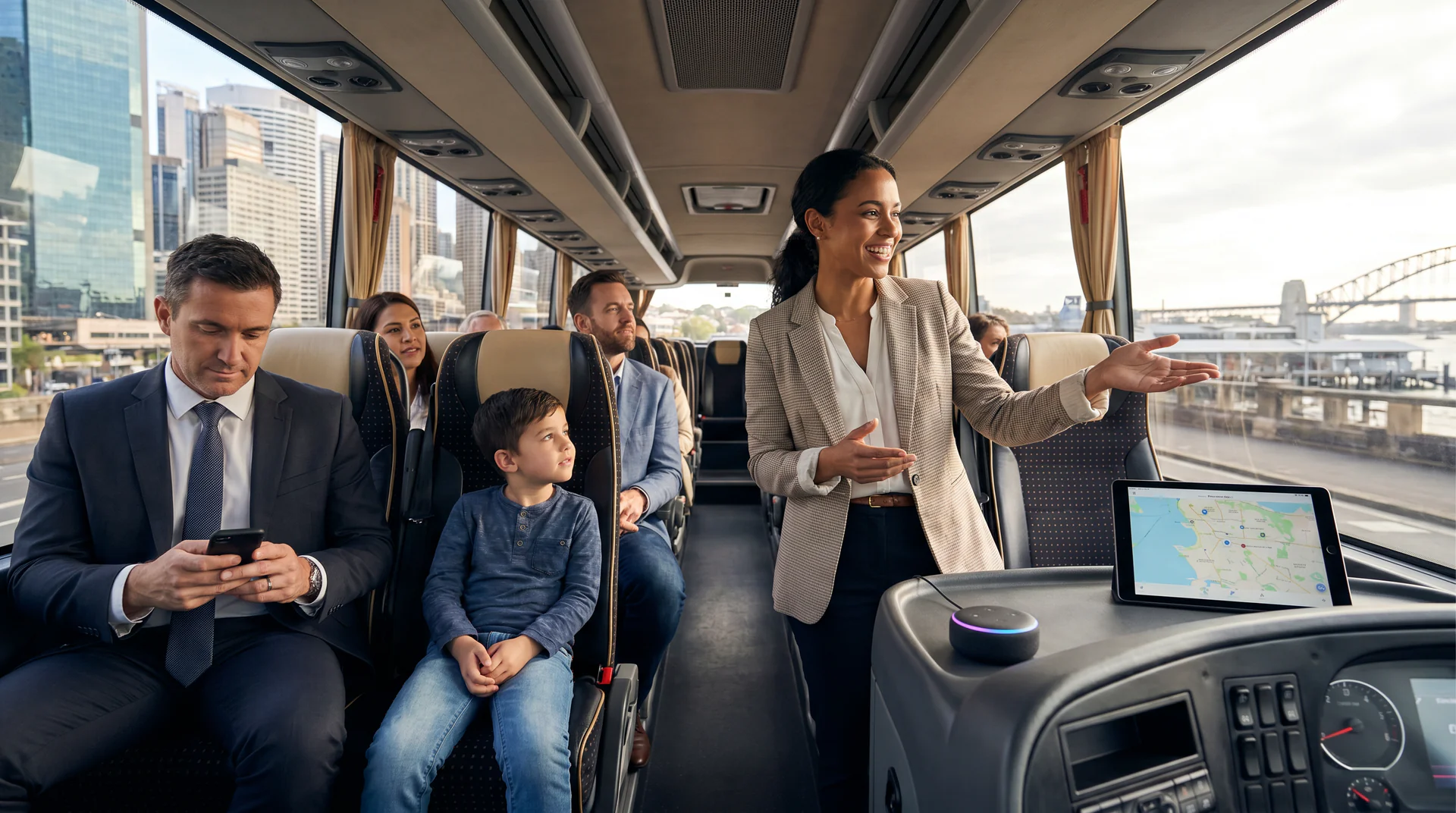 See how voice AI handles every passenger question on tour, from bathroom locations to peak names, so guides can focus on what they do best.